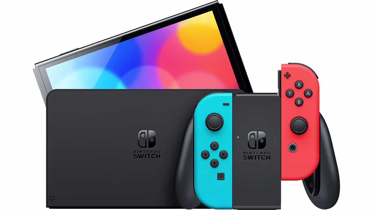 Nintendo Switch OLED Model Neon Blue/Neon Red set