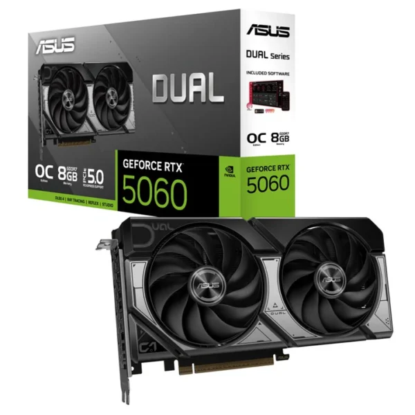 ASUS Dual GeForce RTX 5060 8GB GDDR7 OC Edition Graphic Card