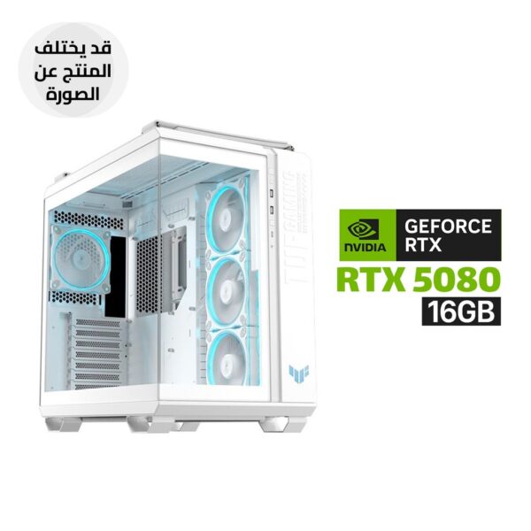 AMD RYZEN 7 9800X3D,ASUS ROG STRIX X870 A WI FI7,64GB D5 RAM,2TB SSD GEN 5, RTX 5080 16GB, ASUS ROG STRIX 1000 WATT PSU White,ASUS PRIME L360 Liquid Cooler White,Asus TUF Gaming GT502 Case White,ASUS TUF 3x Fans White,Win 11 Pro License