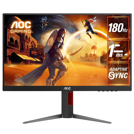 AOC 27G4 27" FHD 180Hz IPS HDMI 2 0 1ms Gaming Monitor Black