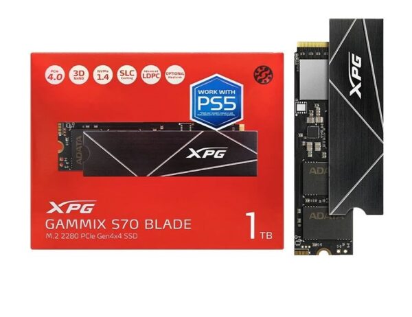 ADATA XPG GAMMIX S70 BLADE PCIe Gen4x4 M 2 2280 Internal Solid State Drive 1TB Internal Gaming SSD for PS5 Laptop Desktop