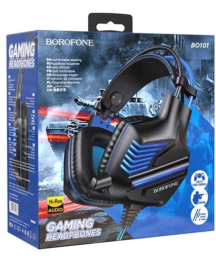 Brofone BO101 Wired Gaming Headphones Blue
