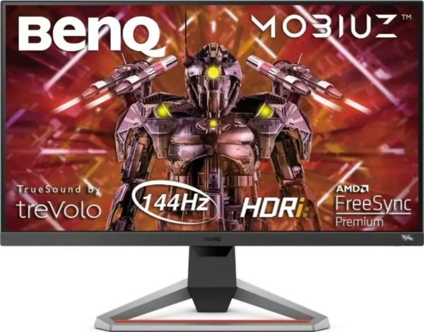 BenQ Mobiuz EX2710 27 inch HDRi IPS Gaming Monitor, 144Hz 1ms, AMD FreeSync Premium, FHD 1080p, sRGB, Built in Speakers, Flicker free, Bezel less | EX2710