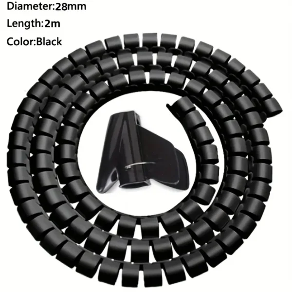 Cable Management Sleeve in Black