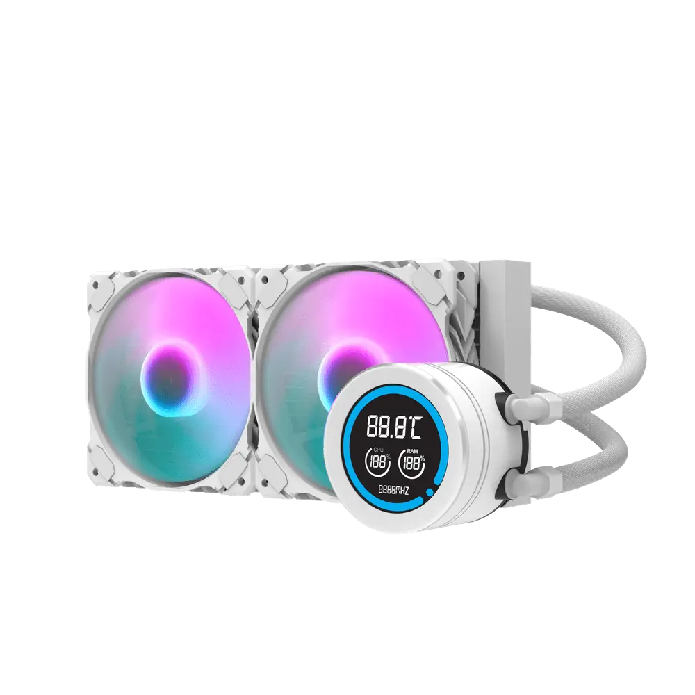 DarkFlash DN240D Nebula Liquid CPU Cooler White