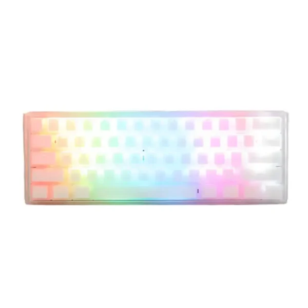 DUCKY ONE 3 MINI HOT SWAP Switch Cherry RGB Wired Mechanical Gaming Keyboard Arabic Aura White
