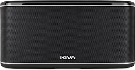 FESTIVAL Smart Speaker Mid Size Wireless for Multi Room music streaming and voice control works with Google Assistant (Black)