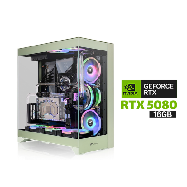 Gaming PC i9 14900K ,ASUS TUF Z790 WIF, 32GB D5 RAM, 2TB SSD NVMe Gen 4,RTX 5080 16GB VGA,1000 WATT GOLD PSU,TT L360 Liquid Cooler,TT CTE E550 TG Mid Tower Case,Thermaltake CT120 EX ARGB 120mm Fans,Lian Li Strimers,Win 11 Pro (License)