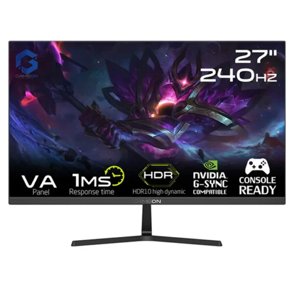 GAMEON 27'' GOESP27240VA 16:9 FLAT, VA,HDMI 2 1,1920*1080, 240Hz+2DP+Audio out Gaming Monitor