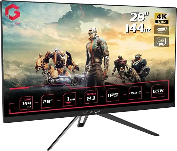 GAMEON GO28UHD144IPS 28" 4K UHD, 144Hz, 1ms, HDMI 2 1 Gaming Monitor (Support PS5)