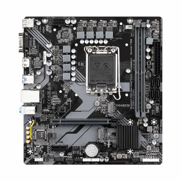 GIGABYTE B760M H DDR4 (rev  1 0) Micro ATX Motherboard   Black
