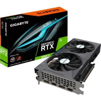 Gigabyte Eagle GeForce RTX 3060 Ti 8GB GDDR6 Graphics Card, 256Bit,1665 MHz, PCI Express 4 0, ATX, 2 x HDMI, 2 x DisplayPort | GV N306TEAGLE 8GD