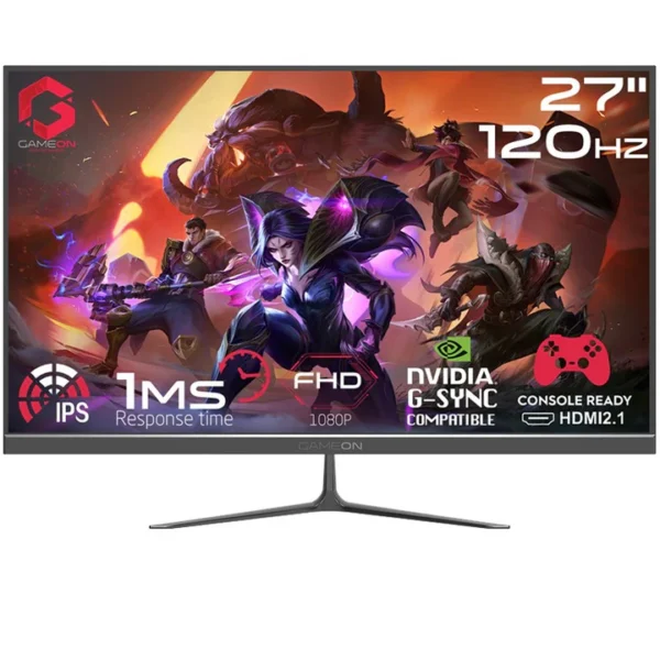 GAMEON GOES27FHD120IPS 27" FHD, 120Hz, MPRT 0 5ms, HDMI 2 1, IPS Gaming Monitor (Support PS5)