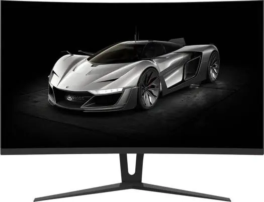 GameMax GMX27C144, 27 inch LED 144Hz Gaming Curved Monitor   Full HD 1080p, 4ms Response   Black | GMX27C144
