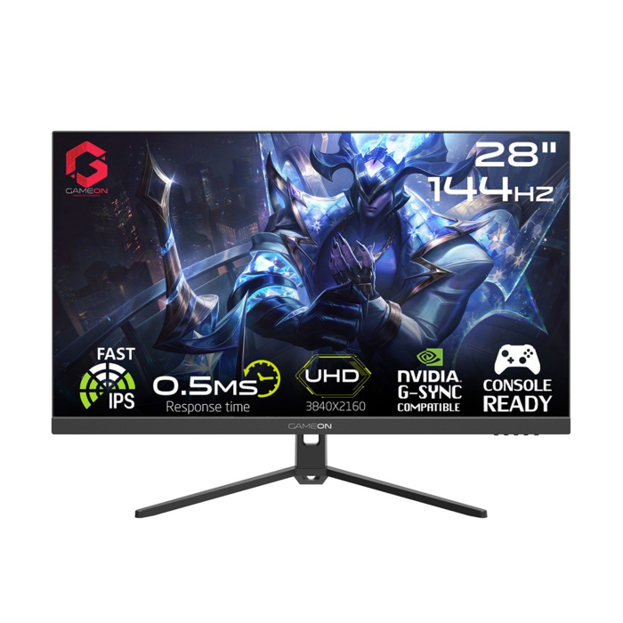 Gameon GOP28UHD 28" 4K UHD IPS 144Hz 0 5ms Gaming Monitor With AMD FreeSync & Nvidia G Sync HDMI 2 1 (Console Compatible)