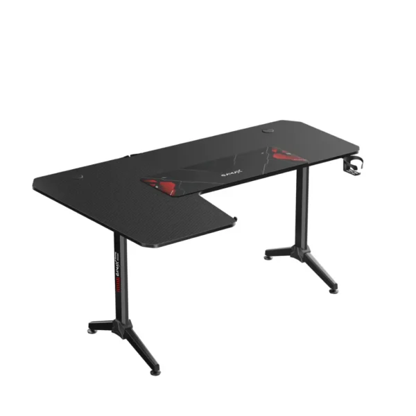 Gamax HY L Gaming Table (L Shaped) 160*100*75cm with Mousepad   Left ( Installation not included )