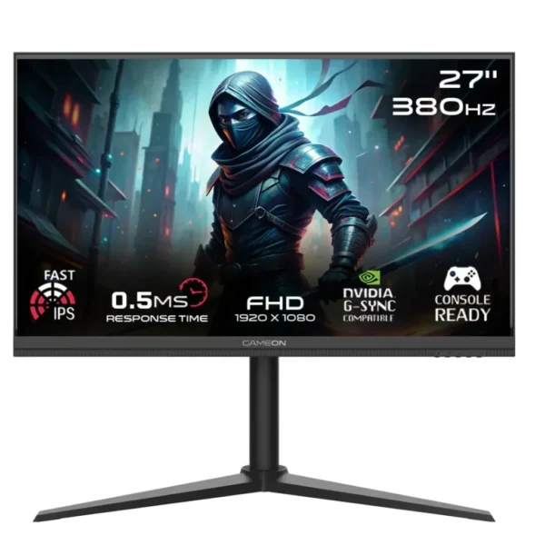 GameOn Midnight Pro 27 inch Gaming Monitor | (FHD) | 380Hz | 0 5ms | GOMP27FHD380IPS  fast IPS