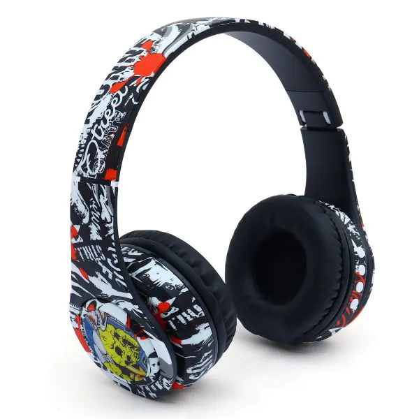 Graffiti Printed Bluetooth Headset MA RKD93