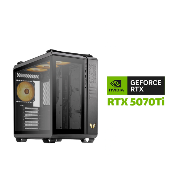 Gaming PC AMD Ryzen 7 7800X 3D Processor,ASUS Prime X870 P WiFi Motherboard,32GB RAM DDR5 (6000),2TB SSD NVME (6000),RTX 5070Ti 16GB VGA,1000 WATT PSU GOLD,Gameon Kraken Series L360 LCD Screen Liquid Cooler, Asus TUF GT502 PLUS Mid Tower Case,Win 11 Pro