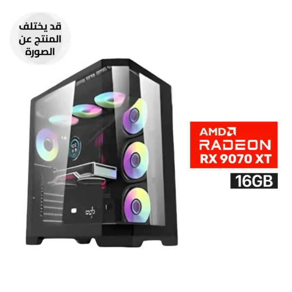 Gaming PC – AMD Ryzen 7 9800X3D, ASUS TUF B850 WiFi Motherboard, 32GB DDR5 RAM, 2TB NVMe Gen4 SSD, ASUS Prime RX 9070 XT 16GB GPU, 850W Gold PSU, ASUS Prime L360 Liquid Cooler, Xigmatek Aqua V Air Case 7x RGB Fans, Windows 11 Pro