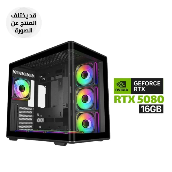 Gaming PC RYZEN 7 9800X3D, ASUS TUF X870 WIFI Motherboard, 32GB RAM DDR5 (6000), 2TB SSD NVMe GEN 4, ASUS RTX 5080 16GB Noctua Edition VGA,Cooler Master 1000 WATT GOLD PSU, ASUS TUF L360 Liquid Cooler, Cooler Master Elite 600 Case 7x Fans, Windows 11 Pro
