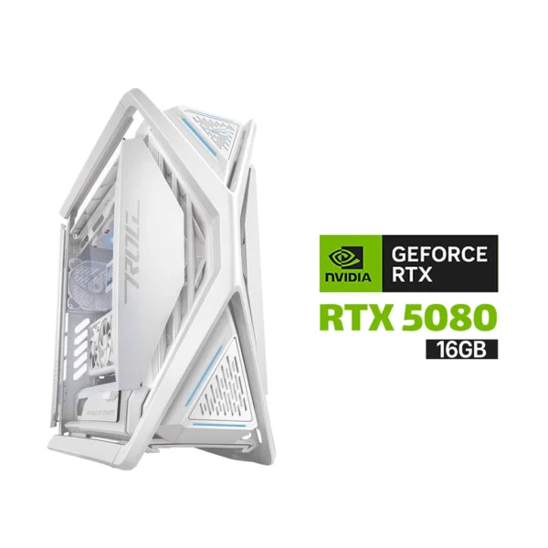 Gaming PC RYZEN 7 9800X3D,ASUS X870 A WIFI,KINGSTON 96GB RAM DDR5 White (6000),2TB SSD NVME GEN 4 (7400),RTX 5080 16GB White,Rog Strix LC III 360 ARGB LCD White,ASUS TUF 1000 WATT GOLD White,Asus ROG Hyperion GR701 Case White,Win 11 Pro