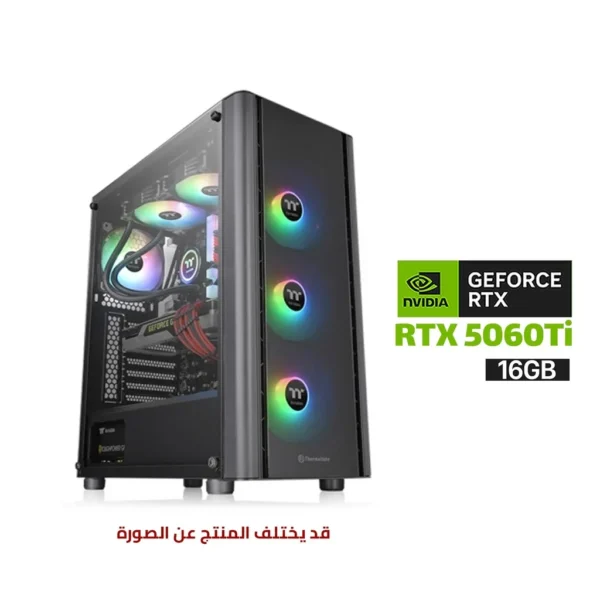 Gaming PC i7 14700F CPU, GIGABYTE B760 D5 Motherboard, 16GB DDR5 RAM, 1TB NVMe SSD, RTX 5060 TI 16GB VGA, 750 WATT PSU, Thermaltake V250 TG ATX Mid Tower Case 3x ARGB Fans, USB WIFI+BT Adapter, Win 11 Pro (License)