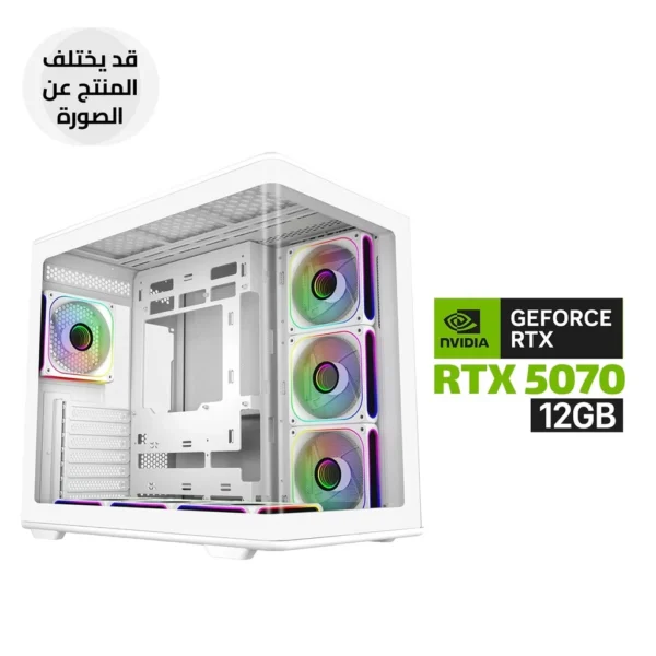 Gaming PC i7 14700K, ASUS Z790 P WIFI D5, 32GB RAM DDR5, 1TB SSD NVMe, RTX 5070 12GB VGA White, 750 WATT GOLD PSU, COOLER MASTER L360 Liquid Cooler White, Cooler Master Elite 600 Case White 7x RGB Fans White, Windows 11 Pro (License)