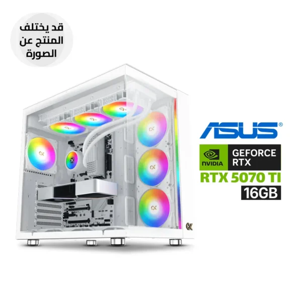 Gaming PC – Intel Core i7 14700K, ASUS ROG STRIX B760 A WIFI Motherboard, 32GB DDR5 RAM, 2TB NVMe Gen4 SSD, ASUS TUF RTX 5070 Ti 16GB, 1000W Gold PSU, Xigmatek Alpha Connect Pro 360 Liquid Cooler, Aqua Ulta Air Case, 7x ARGB Fans, Win 11 Pro