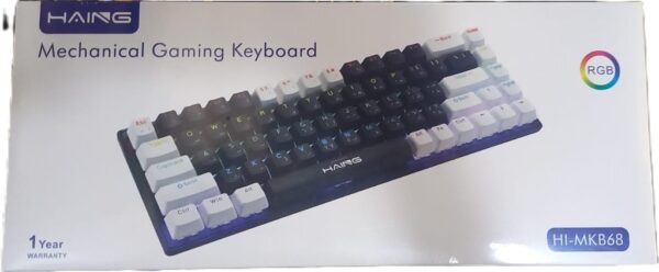 HAING Mechanical Gaming Keyboard HI MKB68 Black with White
