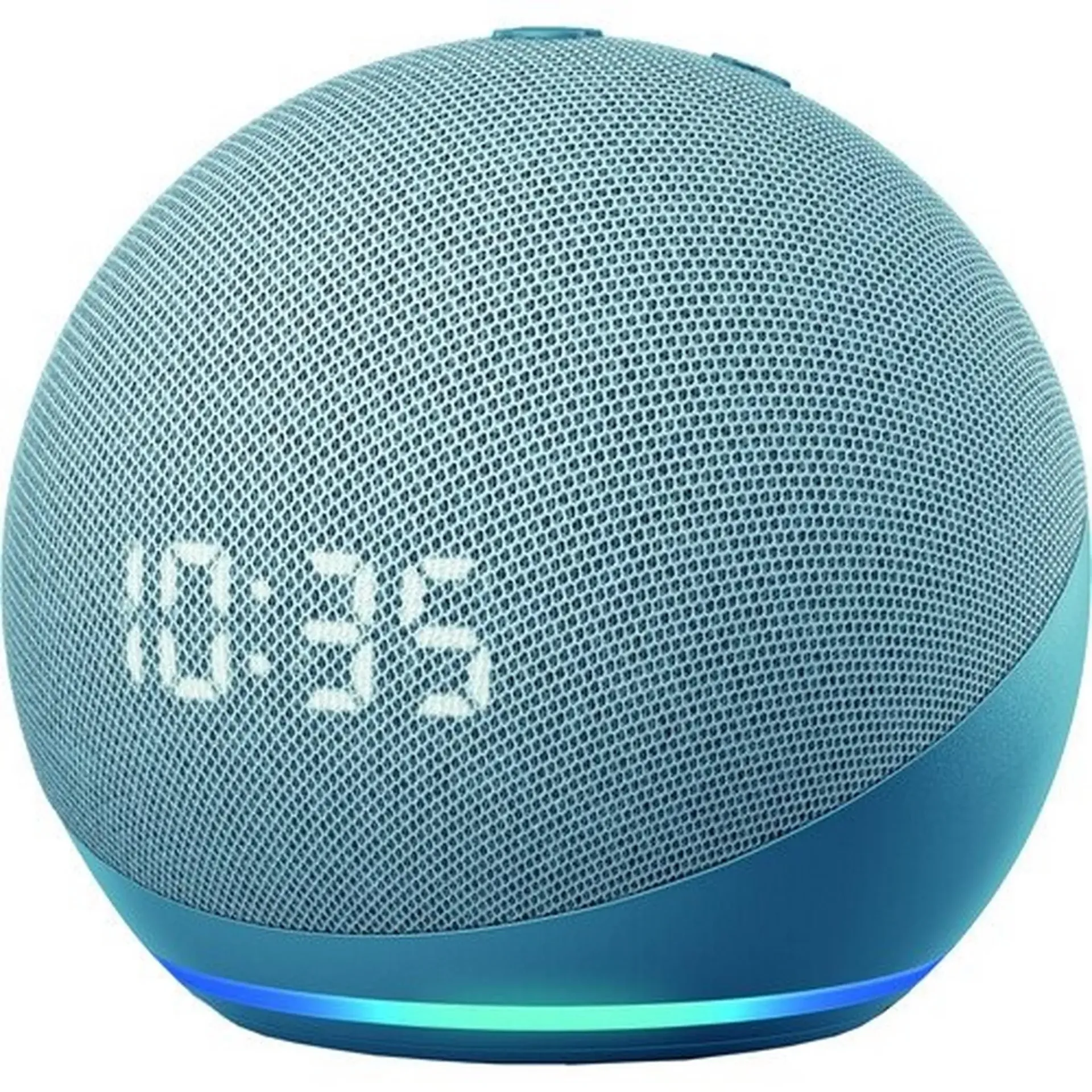 Echo Dot with clock (4th generation) | Bigger vibrant sound Wi Fi and Bluetooth smart speaker and Alexa | Cloud Blue