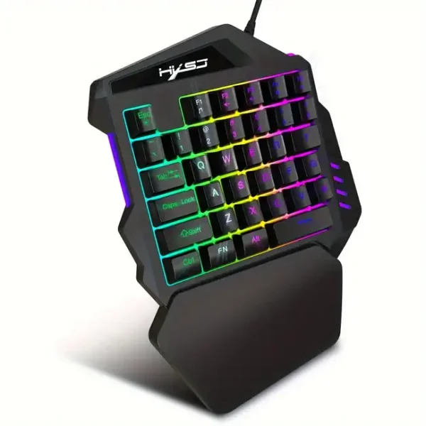 HXSJ V100 V100 2 35 Key Gaming Keyboard Single Hand LED Backlight Keyboard with USB Wired for PUBG LOL CS Gamer