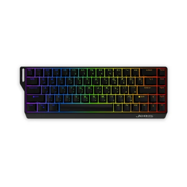 JEDEL KL166 Wired Mechanical Gaming Keyboard – 68 Keys RGB Lighting