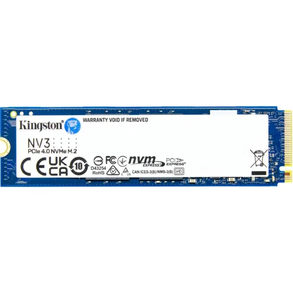 Kingston 1TB NV3 M 2 NVMe SSD PCIe 4 0, 6000MB/s