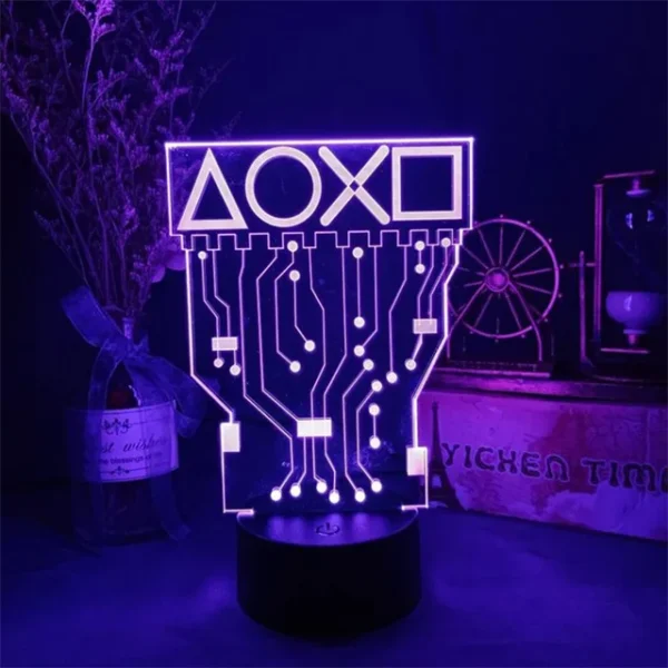 Light 3D night PS Logo electric