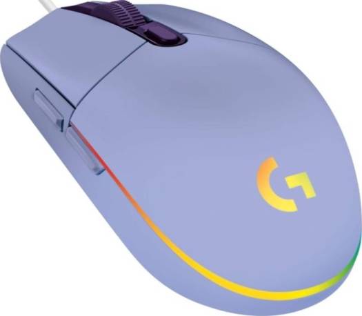 Logitech G203 Lightsync RGB Lighting 800 DPI, 6 programmable buttons Optical Wired Gaming Mouse