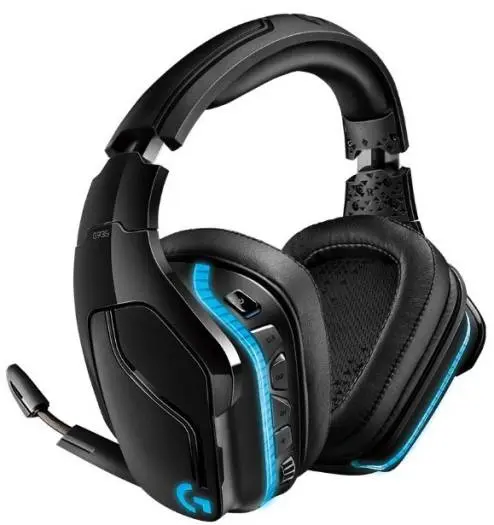 Logitech G935 PC Gaming Headset, Wireless 7 1 Surround Sound, LIGHTSYNC RGB lighting, Stereo Wired Compatible with PS4, Xbox One, Nintendo Switch