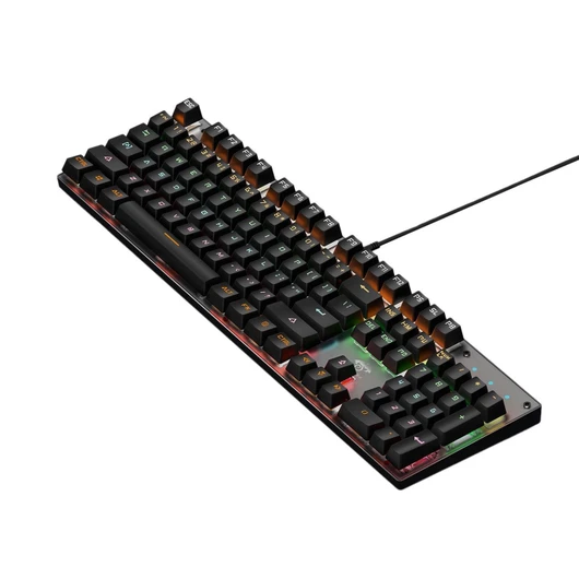 Leaven K660   RGB Mechanical Gaming Keyboard   Black   Blue Switch