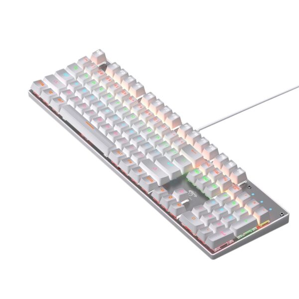 Leaven K660   RGB Mechanical Gaming Keyboard   Wight   Blue Switch