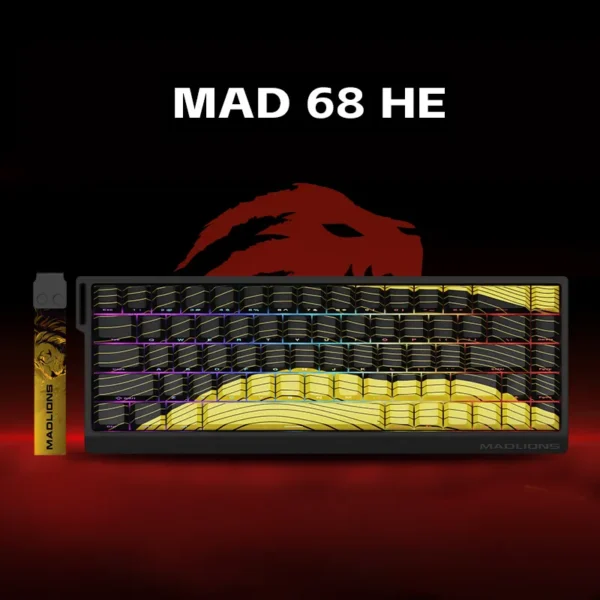 MADLIONS MAD68 HE keyboards feature rapid magnetic switches, customizable LED lighting, and exceptional durability for gamers