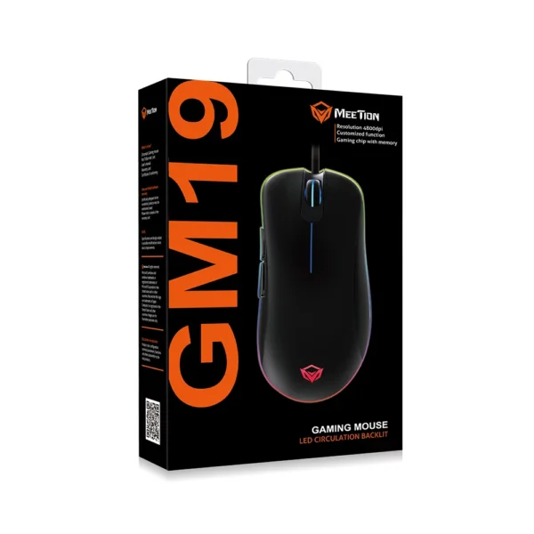 MeeTion MT GM19 RGB Gaming Mouse – Black