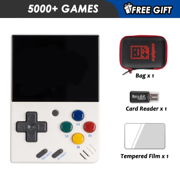 MIYOO Mini V4 Retro Handheld, 2 8” IPS OCA Screen, 2000mAh Battery, Linux System