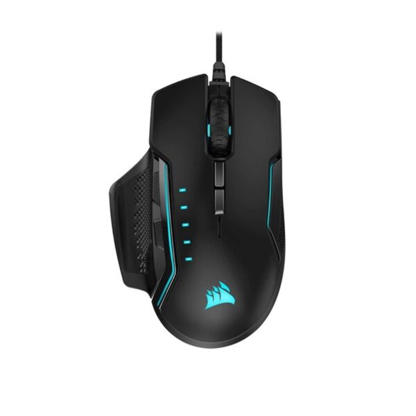 Corsair GLAIVE RGB PRO Comfort FPS/MOBA Wired Gaming Mouse with Interchangeable Grips   Aluminum