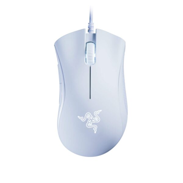 Razer DeathAdder Essential Gaming Mouse: 6400 DPI Optical Sensor, 5 Programmable Buttons, Mechanical Switches, Rubber Side Grips   White