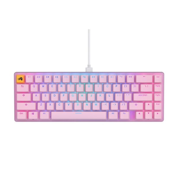 Glorious GMMK2 Compact 65% Modular Mechanical Gaming Keyboard Pre Built Edition – Pink