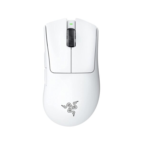 Razer DeathAdder V3 Pro Ultra Lightweight Wireless/Wired Ergonomic Esports Mouse Up to 90 Hours Battery Life White