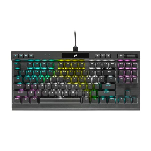Corsair K70 RGB TKL Champion Series Optical Mechanical Gaming Keyboard with PBT Double Shot Pro Keycaps