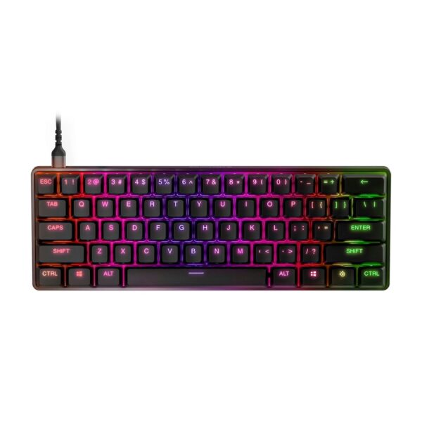 SteelSeries Apex Pro Esports TKL Gen 3 Quantum 2 0 Dual Wireless/ Bluetooth/Wired Mechanical Gaming Keyboard, Omnipoint 3 0 Smarter GG QuickSet, Dynamic Per Key RGB illumination, OLED Smart Display, Magnetic Wrist Rest, For PC/PS5 & Xbox