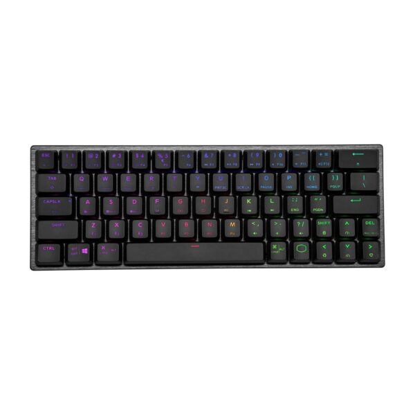 Cooler Master SK622 Wireless/Bluetooth 60% RGB Mechanical Keyboard With Low Profile Clicky Blue Switch Black