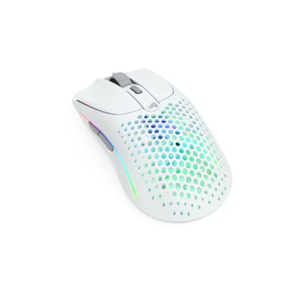 Glorious Model O2 RGB Wired Gaming Mouse (59g)   Matte White